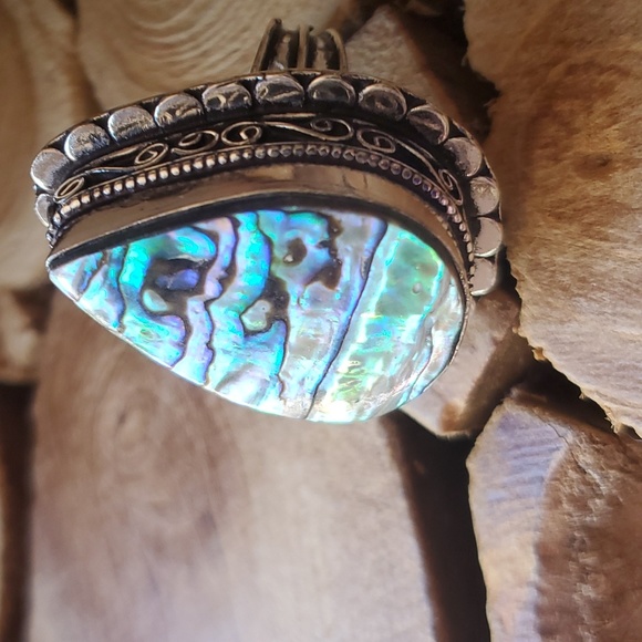 New Abalone Shell 925 Silver Ring. - Picture 4 of 13